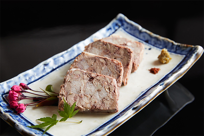 そばがきと鴨のテリーヌ